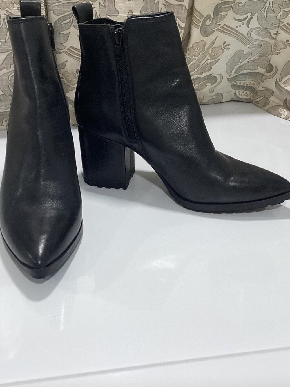NWOT Brand New Aldo Block Heel Pointed Toe Leather Boots